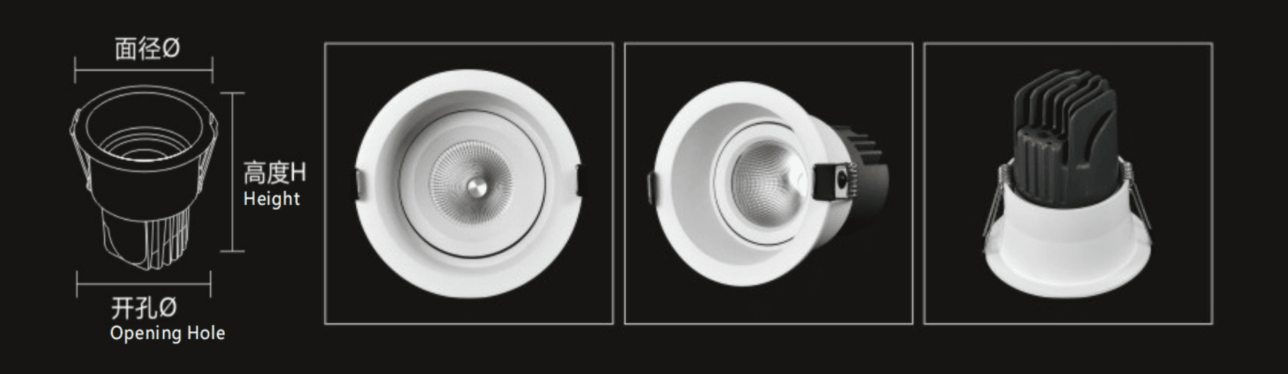 Product line drawing and sections
