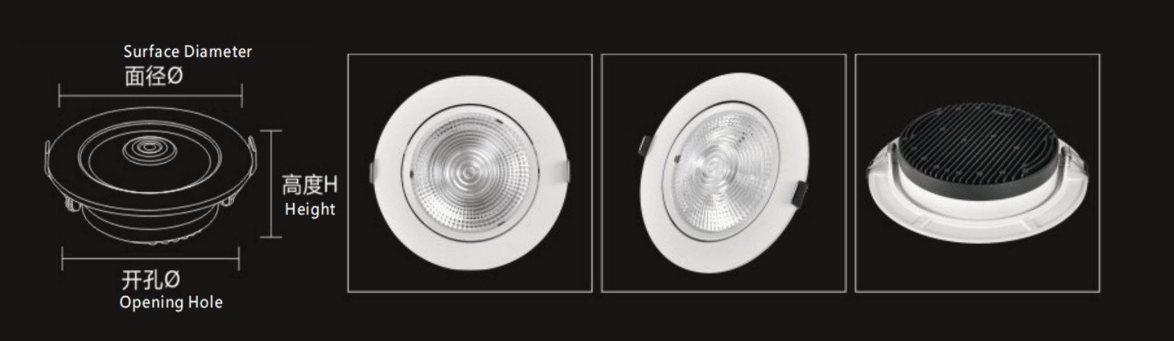Product line drawing and sections