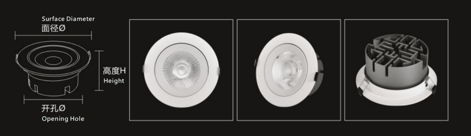 Product line drawing and sections